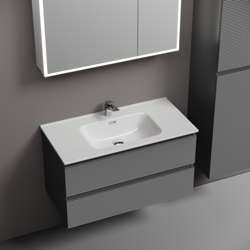 Тумба под раковину Sancos FOLK FL90GS 89х44,5х50 настенная - фото 4